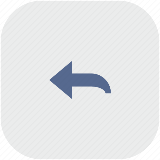 App, arrow, gray, left, turn icon - Download on Iconfinder