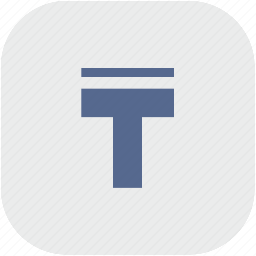 Format, letter, rounded, square, text, upperline icon - Download on Iconfinder
