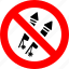 firecrackers, fireworks, petard, prohibited, prohibition, salute, sign, forbidden, banned 