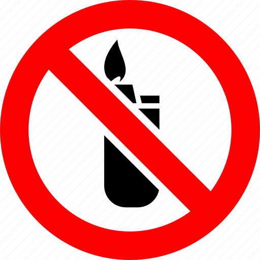 Fire, flame, lighter, prohibited, prohibition, sign, forbidden icon - Download on Iconfinder