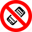 cell phone, mobile phone, phone, prohibited, prohibition, sign, smartphone, forbidden, banned 