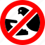 ban, no, prohibition, sign, forbidden, feed, bird, pigeon, dove 