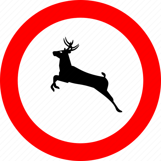 Ban, no, prohibition, sign, forbidden, deer, forest icon - Download on Iconfinder