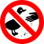 ban, no, prohibition, sign, forbidden, feed, bird, duck, banned 
