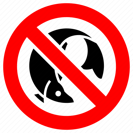 Ban, no, prohibition, sign, forbidden, fishing, fish icon - Download on Iconfinder