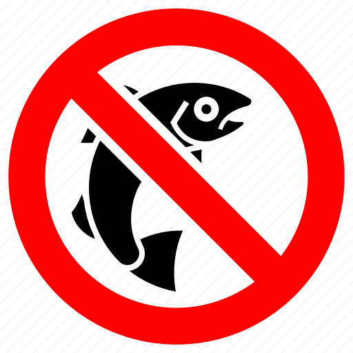Ban, no, prohibition, sign, fish, forbidden, fishing icon - Download on Iconfinder
