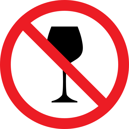 Alcohol, forbidden, glass, prohibition icon - Free download