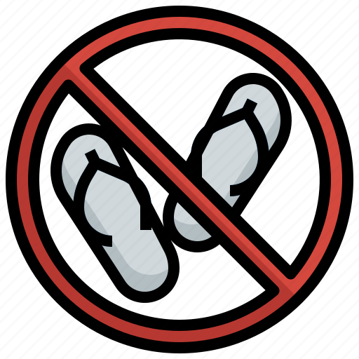 Sltppers, slippers, comfortable, sandals, flip, flops, do not icon - Download on Iconfinder