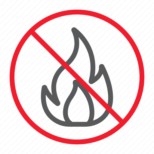 Ban, fire, flame, forbidden, no, prohibition, stop icon - Download on Iconfinder