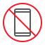 ban, forbidden, no, phone, prohibition, smartphone, stop 