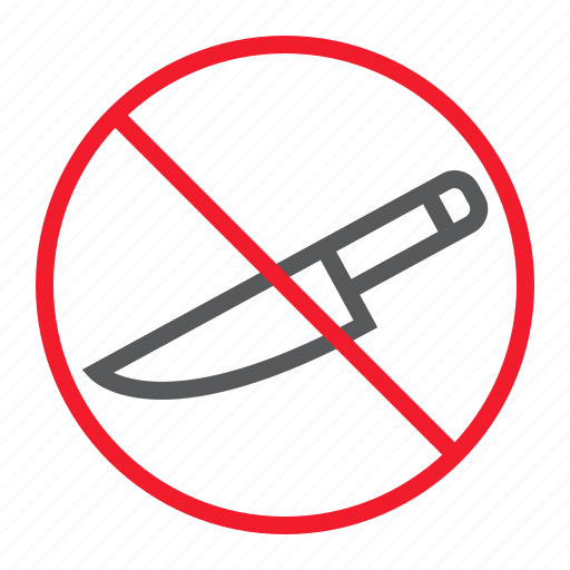 Ban, forbidden, knife, no, prohibition, sharp, stop icon - Download on Iconfinder