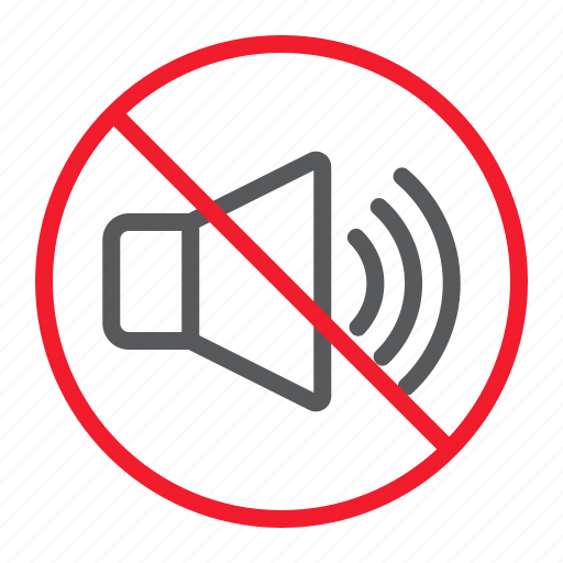 Ban, forbidden, no, noise, prohibition, sound, stop icon - Download on Iconfinder