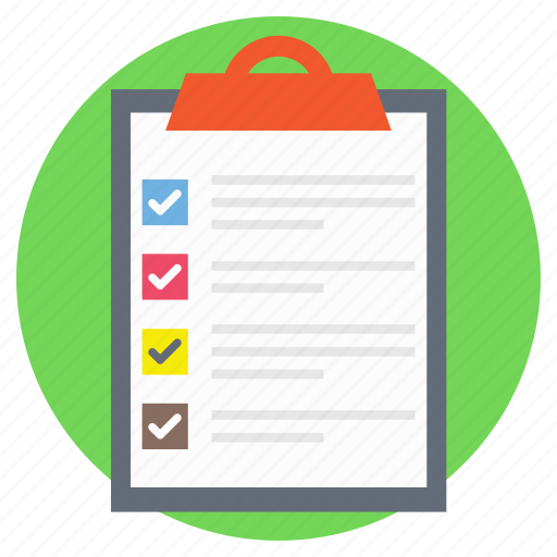 Checklist, productivity report, questionnaire, survey list, to do list icon - Download on Iconfinder