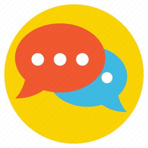 Chat bubbles, conversation, live chat, speech bubble, typing communication icon - Download on Iconfinder