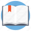book with ribbon, encyclopedia, knowledge, open book, study concept 