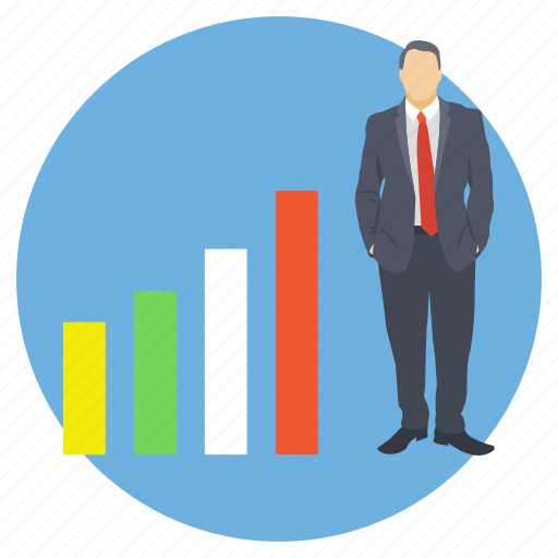Achievement, business growth, investor progress, leadership concept, successful businessman icon - Download on Iconfinder