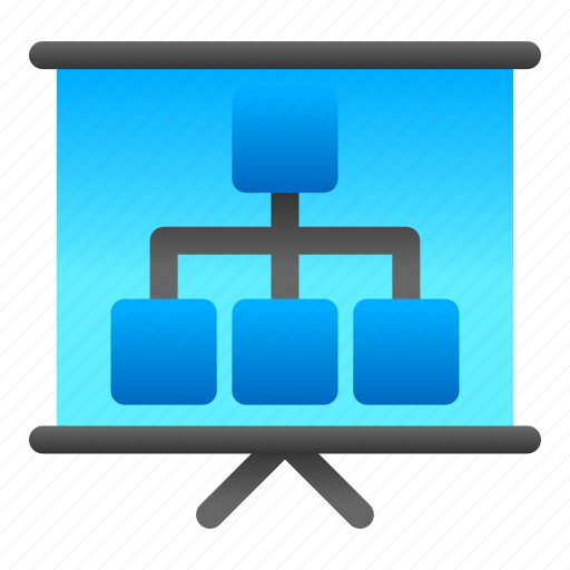 Presentation, hierarchy, organization, chart icon - Download on Iconfinder