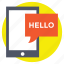 chat screen, communication, mobile chat, mobile message, online conversation 