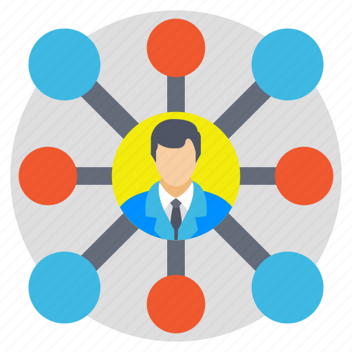 Businessman, project head, projet connection, social links, team leader icon - Download on Iconfinder