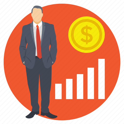 Achievement, business growth, investor progress, leadership concept, successful businessman icon - Download on Iconfinder