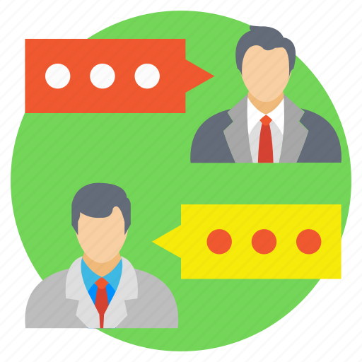 Business chat, business communication, negotiation, official conversation, professional dialogue icon - Download on Iconfinder