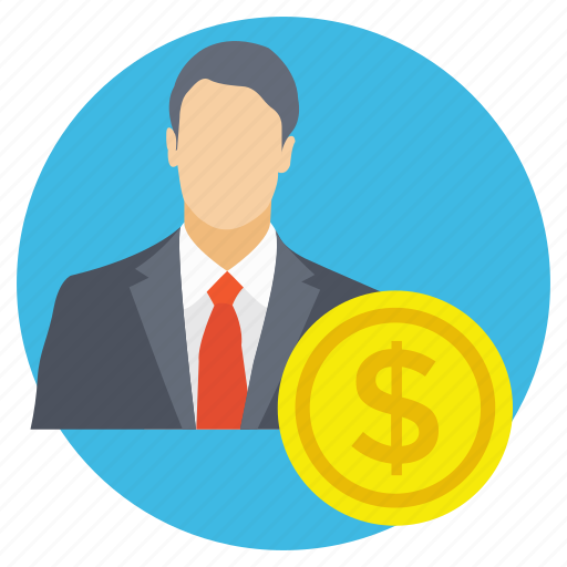 Business mind, businessman, coin with man, entrepreneur, investor icon - Download on Iconfinder