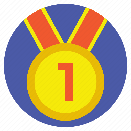 Achievement, best performance, first rank, star medal, winner icon - Download on Iconfinder