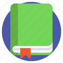 book with ribbon, closed book, encyclopedia, knowledge, study concept 