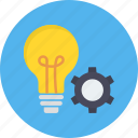 bulb, settings, configuration, idea, imagination