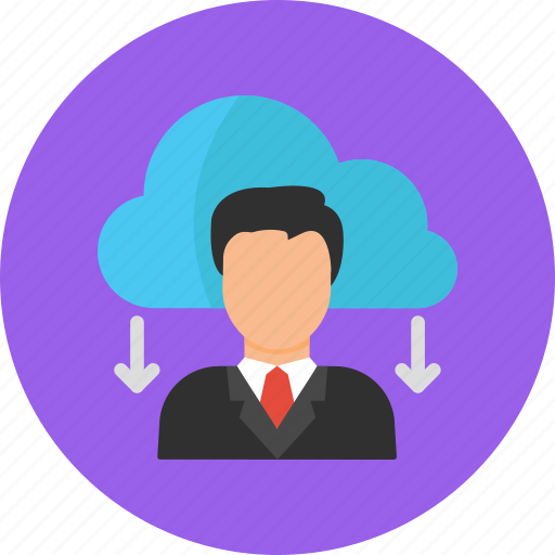 Cloud computing, cloud person, cloud profile, user cloud, weather icon - Download on Iconfinder