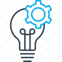 bulb, creative, idea, puzzle, strategy