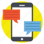 communication, mobile chat, online conversation 