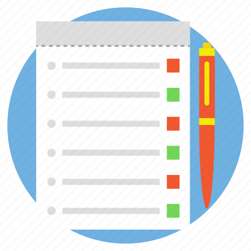 Item list, ordered products, shopping list, task list, work management icon - Download on Iconfinder