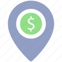 dollar, dollar navigation, gps, location, location pin, navigation