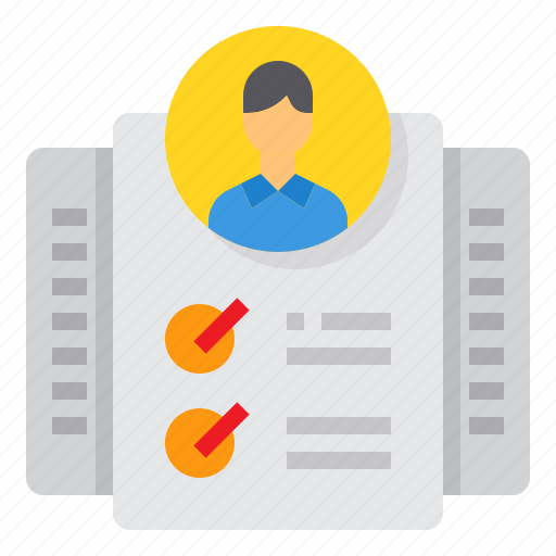 Human, interview, job, list, resource, resume icon - Download on Iconfinder