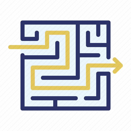 Business, marketing, maze, project management, puzzle, solution, way out challenge icon - Download on Iconfinder