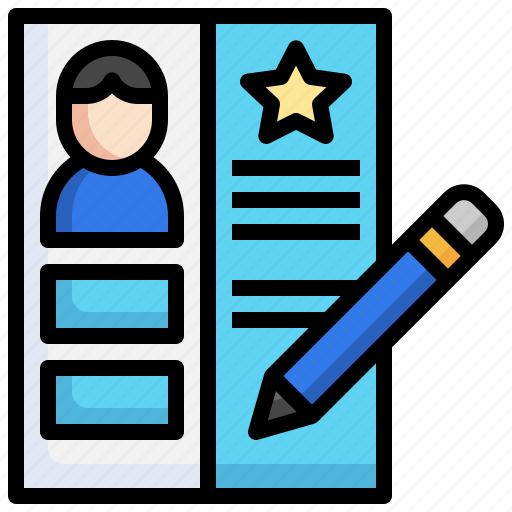 Resume, profile, human, resources, application, portfolio icon - Download on Iconfinder
