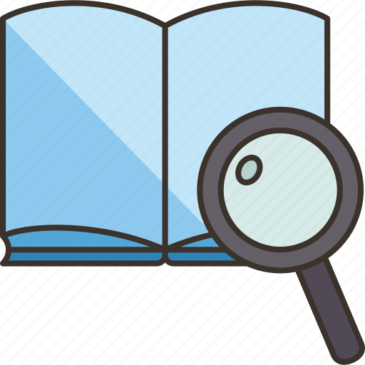 Research, reading, library, search, information icon - Download on Iconfinder