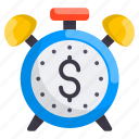 minute, currency, dollar, money, clock