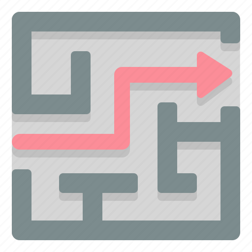 Labyrinth, maze, project, plan, complexity, challenge, way out icon - Download on Iconfinder