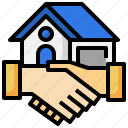 agreement, handshake, real, estate, house, home