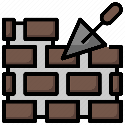 Brickwall, mansory, building, construction icon - Download on Iconfinder