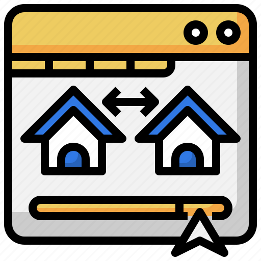 Browser, real, estate, website, house, home icon - Download on Iconfinder