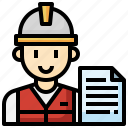 builder, profession, contract, job, avatar