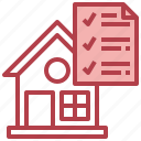 checklist, real, estate, clipboard, house, home