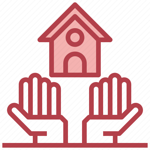 Real, estate, property, house, buildings, hand icon - Download on Iconfinder