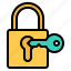 padlock, input, key, security, lock, safety, protection 