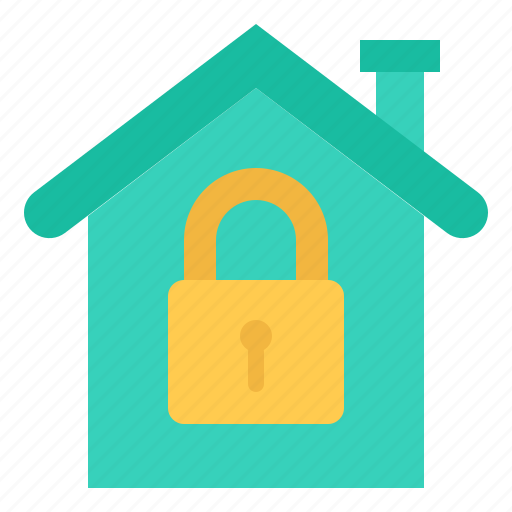 House, home, security, lock, safety, protection icon - Download on Iconfinder