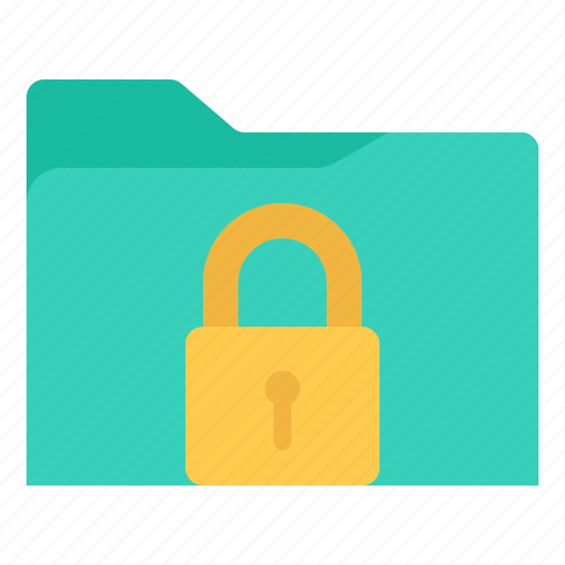 Folder, security, lock, safety, protection, data icon - Download on Iconfinder