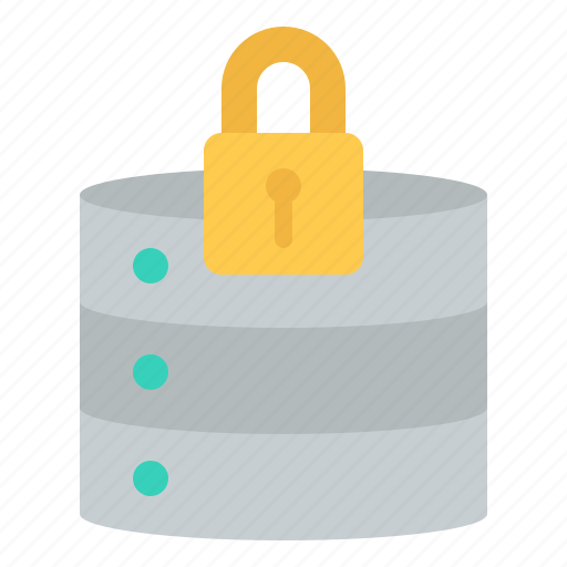 Database, security, lock, safety, protection, server icon - Download on Iconfinder
